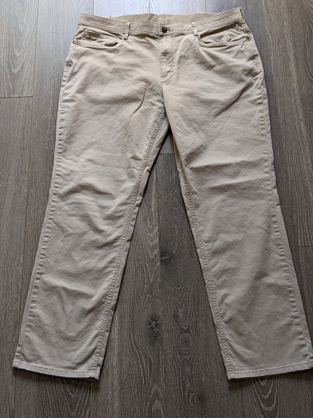 English Laundry Mens Stretch Chino Pants 38x30 Beige Khaki Straight Leg 5-Pocket